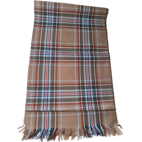 D Mcarthur Accessories - D McArthur Vintage Scottish Woven‎ Wool Scarf 60s Tartan Hunting Diana Plaid